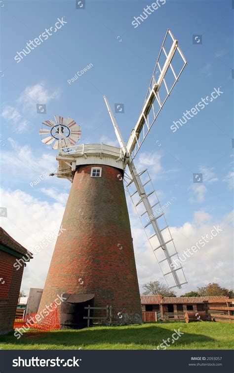 A Windmill Near Great Yarmouth On The Norfolk Broads They Were Used