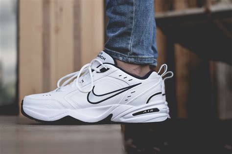 Nike Air Monarch Black On Feet | Bruin Blog