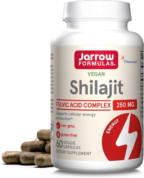 Jarrow Formulas Shilajit 250 Mg Dietary Supplement Shilajit Acid Complex For