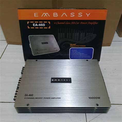 Jual Power Amplifier Embassy EA 460 4 Channel 10000 Watt Shopee Indonesia