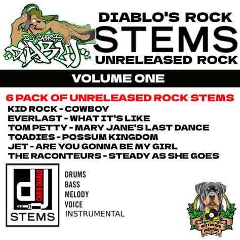 Diablo's Rock Stems - Unreleased Rock - Volume 1 | Dj Chris Diablo