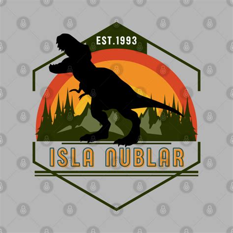 Jurassic Park T Rex Isla Nublar Jurassic Park Pin Teepublic