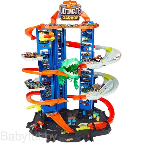 Купить Невообразимый гараж Hot Wheels (Хот вилс) c тиранозавром GJL14 в ...