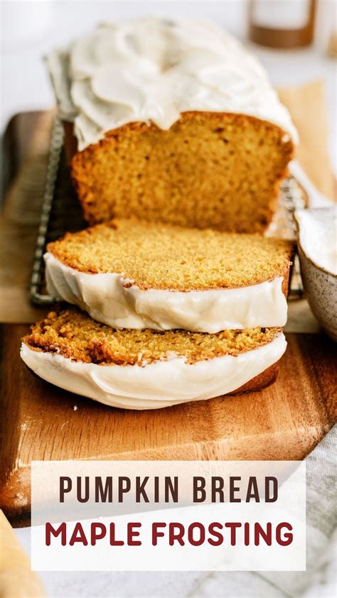 Pumpkin Bread With Maple Frosting Marias Kitchen