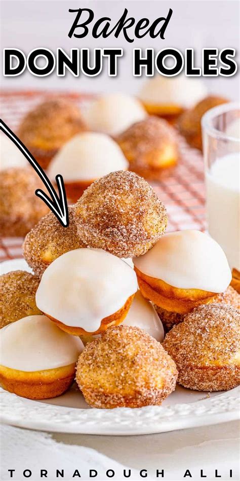 Baked Donut Holes Recipe Baked Donut Holes Baked Donuts Donut