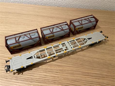 M Rklin Containertragwagen Der Bauart Sgnss Kaufen Auf Ricardo