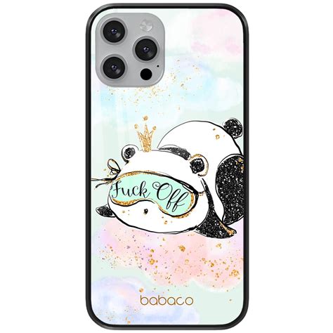 Etui Szklane Do Apple IPHONE 12 12 PRO Babaco Panda 001 Oryginalne I