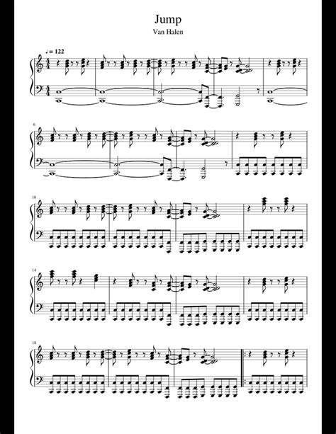 Jump Van Halen Sheet Music For Piano Download Free In Pdf Or Midi