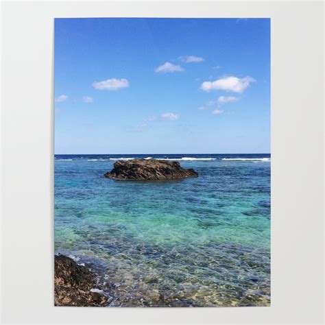 Okinawa Japan Beach Ocean View Poster By Kate Moore Society