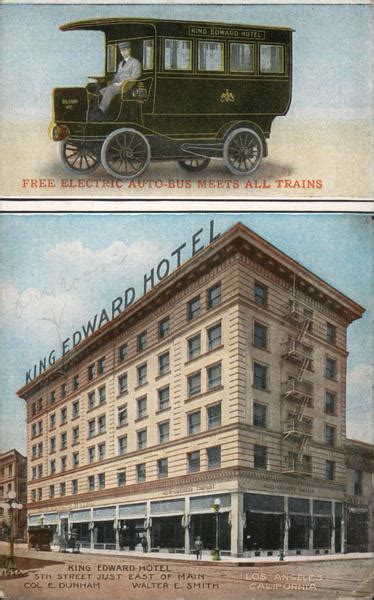 King Edward Hotel Los Angeles, CA Postcard