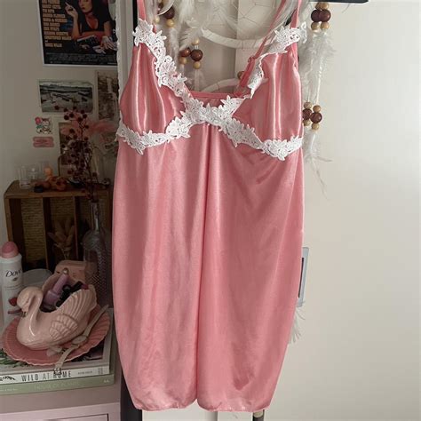 Dainty Baby Pink Lingerie Could Be Worn As A Long Depop