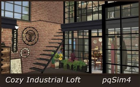 Cozy Industrial Loft Sims Custom Content Sims Casas Sims Sims