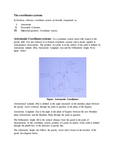 Solution Coordinate System Notes Studypool