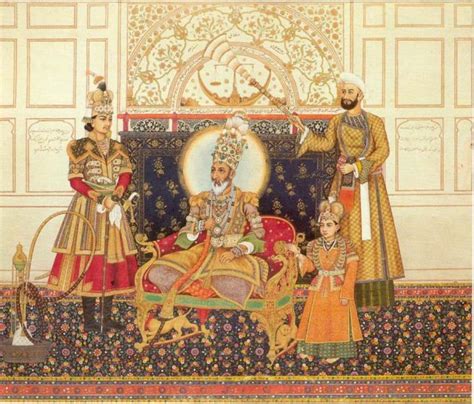 Rbsi Bahadur Shah And Two Of His Sons 1838 Source A Second