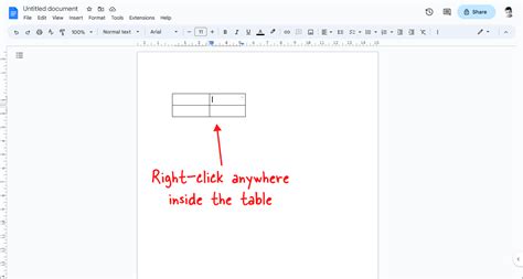 How To Center A Table In Google Docs