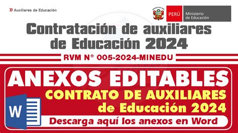 Contrato De Auxiliares Anexos Editables Para El Proceso De