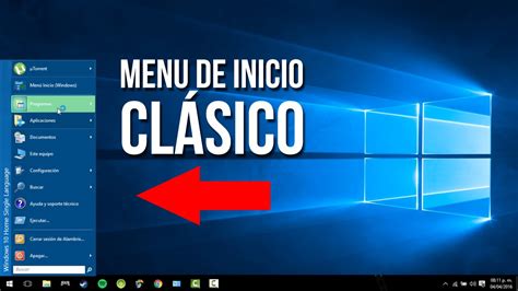 Menú clásico para Windows 10 SUPER FÁCIL YouTube