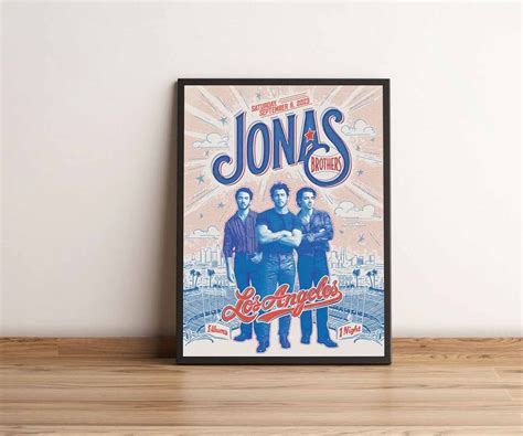 Jonas Brothers Poster Jonas Brothers Five Albums One Night Tour 2023