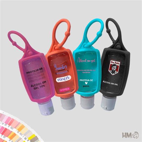 Alcool Em Gel Chaveiro Personalizado HM Brindes Confira