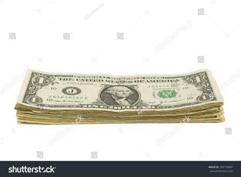 Imagens De Stack Of One Dollar Bills Imagens Fotos Stock E