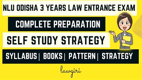 How To Prepare For Nlu Odisha Years Llb Entrance Exam Syllabus Books