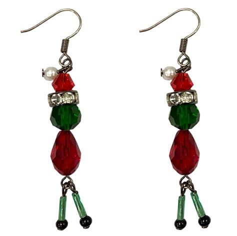 Glass Crystal Grinch Earrings Project Instructions Eureka Beads