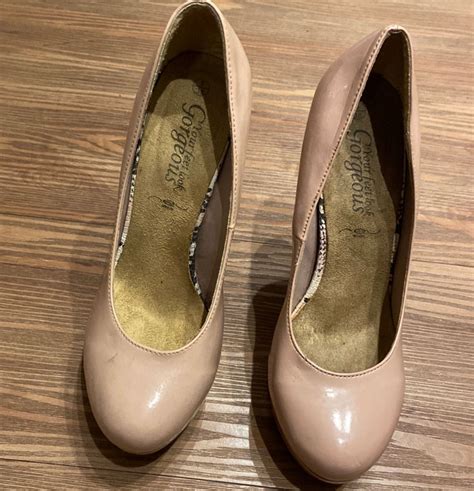 Scarpin Nude Verniz Sapato Feminino Usado Enjoei