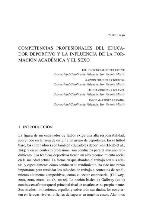 PDF COMPETENCIAS PROFESIONALES DEL EDUCA DOR DEPORTIVO Y LA