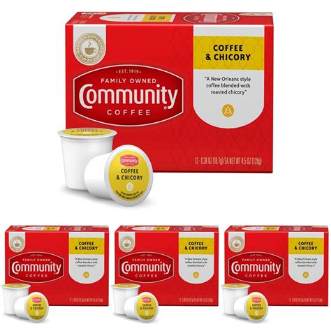 Community Coffee Coffee And Chicory 12 Count Coffee Pods