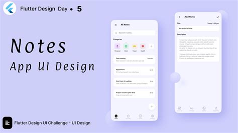 Notes App Ui Design Flutter App Day 5 Youtube