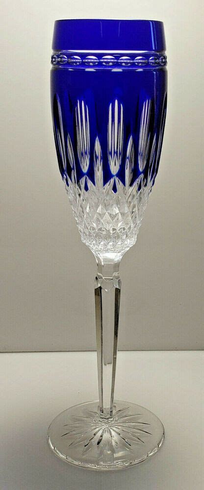 Waterford Clarendon Cobalt Blue Emerald Wedgwood Crown Sapphire Wine Hock Choice Waterford