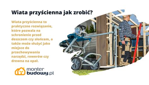 Wiata przyścienna jak zrobić Krok po Kroku MonterBudowy pl