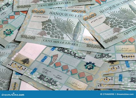 Lebanese Lira Stock Photo Image Of Denomination Banknote 270460098