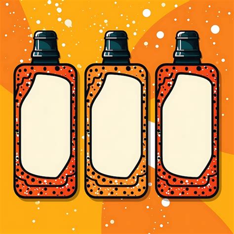 Premium AI Image Hot Sauce Bottle Shaped Tag Card Orange Color Cardstock Pepp 2D Card Design