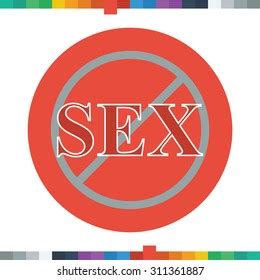 No Sex Sign Icon Stock Vector Royalty Free Shutterstock