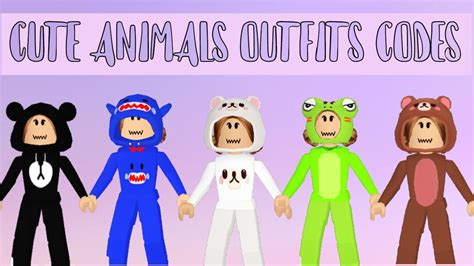 Get Inspired With These Cute Animal Roblox Outfits For Your Avatar