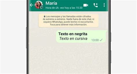 Cómo usar negrita y cursiva en WhatsApp consejos para destacar tus