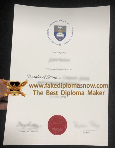 How To Get University Of Cape Town UCT Fake Degree Online