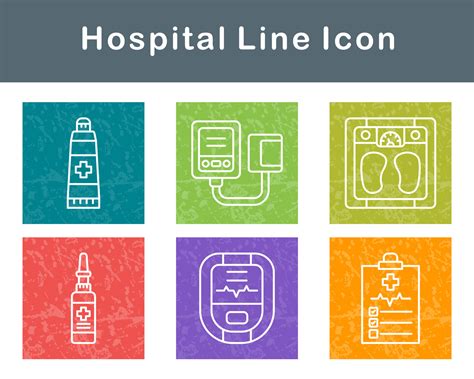 Hospital Vector Icon Set 20762203 Vector Art at Vecteezy