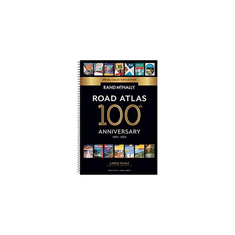 Rand Mcnally 2024 Large Scale Road Atlas 100th Ubuy India