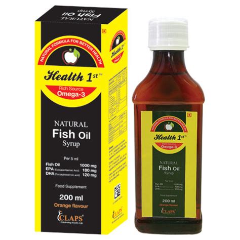 Health 1st Natural Fish Oil With Multivitamin Syrup At Best Price In