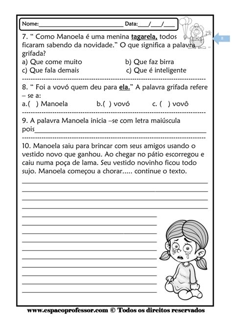 Atividades Leitura E Compreens O De Textos Para O Fundamental