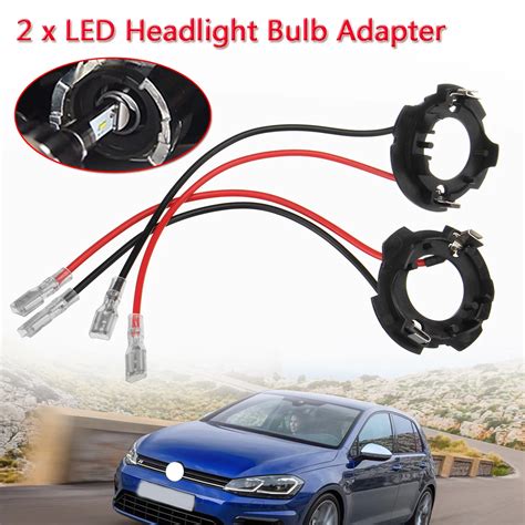 X H Led Headlight Retainer Clip Bulb Base Holder Headlamp Socket