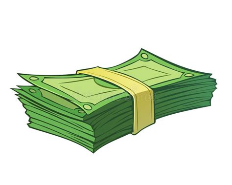 Stack of money stock illustration. Illustration of value - 56217774