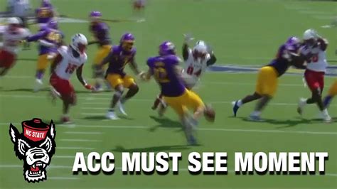 Nc States Amazing Blocked Punt Acc Must See Moment Youtube