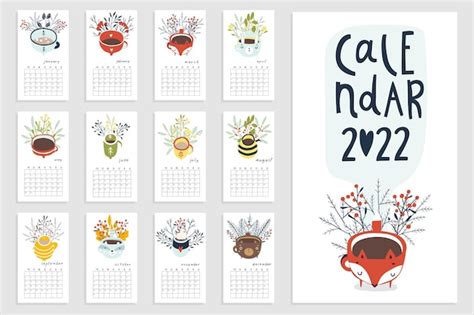 Calendrier Vecteur Premium