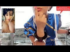 Public Joi Jerk Off Instructions In The Balcony Hot Chun Li Cosplay Big Butt Girl Teasing And