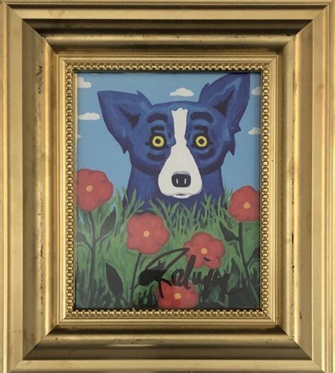 Sold Price George Rodrigue Blue Dog Hand Signed Colored Print