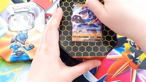 Pokemon Opening Lucario V Tin Pulled A Full Art Beautyy And More Youtube