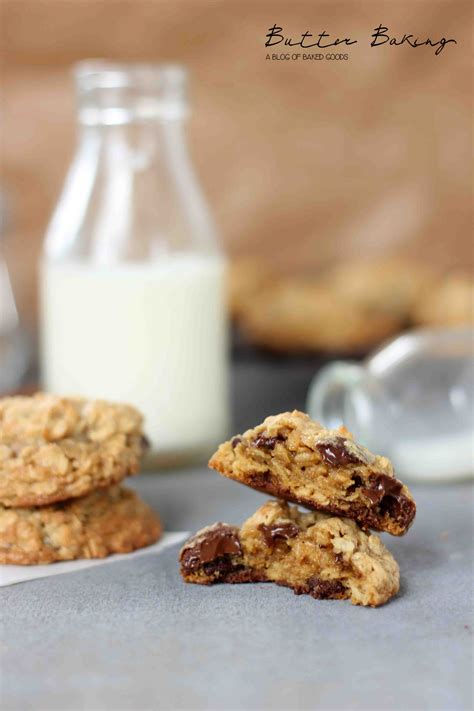 Oatmeal Walnut Chocolate Chip Cookies Butter Baking